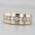 thumbnail image 1 of Lakshya Jewel LLC 14K Yellow Gold Finish Cubic Zirconia Round Cut for Men Cluster Wedding Band Ring, 1 of 6