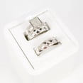 thumbnail image 1 of Lakshya Jewel LLC His & Her Trio Ring Set 2Ct CZ 14K White Gold Plated Round Cut, 1 of 5