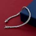 thumbnail image 1 of Lakshya Jewel LLC Round Cut Cubic Zirconia Women's Tennis Bracelet 14K White Gold Plated, 1 of 3