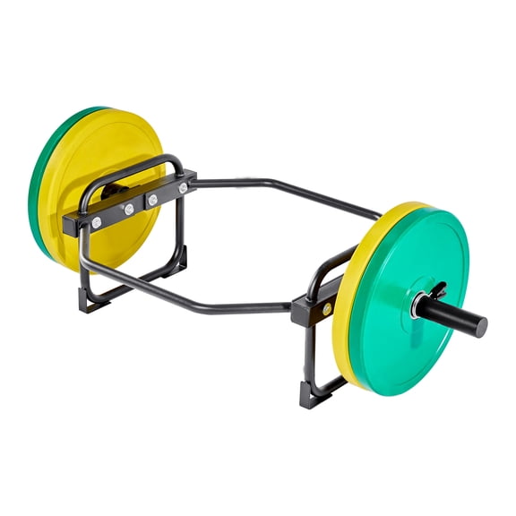 Lakwi Trap Bar Hex Bar, 2-Inch Hex Barbell, 500 LBS Capacity Shrug Bars, Weightlifting and Strength Training Equipment, Home Gym for Squats, Deadlifts, Shoulder Presses, Black