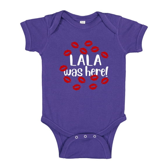Lala Was Here Baby Bodysuit One Piece 12 mo Purple