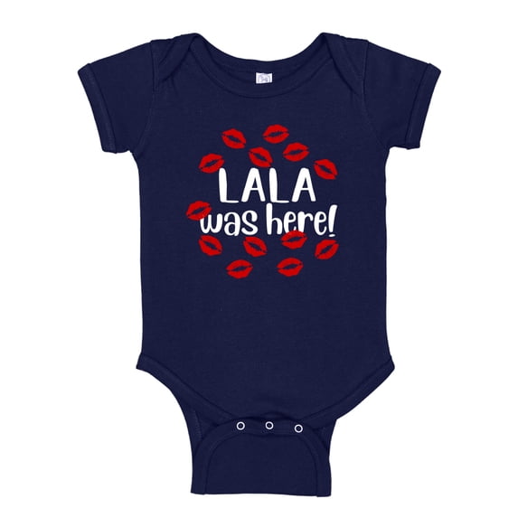 Lala Was Here Baby Bodysuit One Piece 6 mo Navy Blue