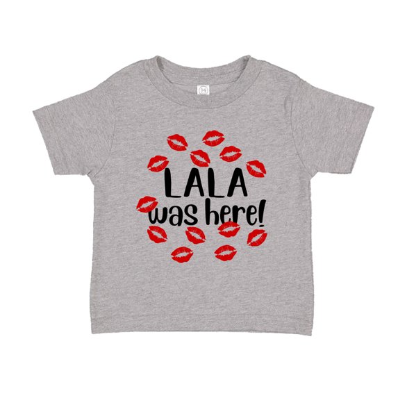 Lala Was Here Toddler T-Shirt 2T Athletic Heather