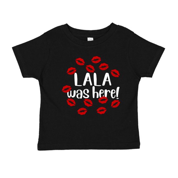 Lala Was Here Toddler T-Shirt 2T Black