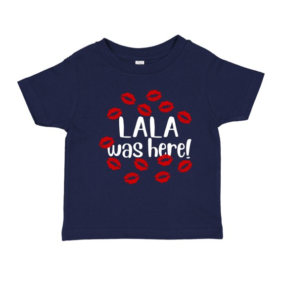 Lala Was Here Toddler T-Shirt 4T Navy Blue
