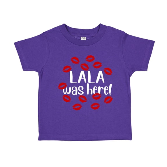 Lala Was Here Toddler T-Shirt 5/6T Purple