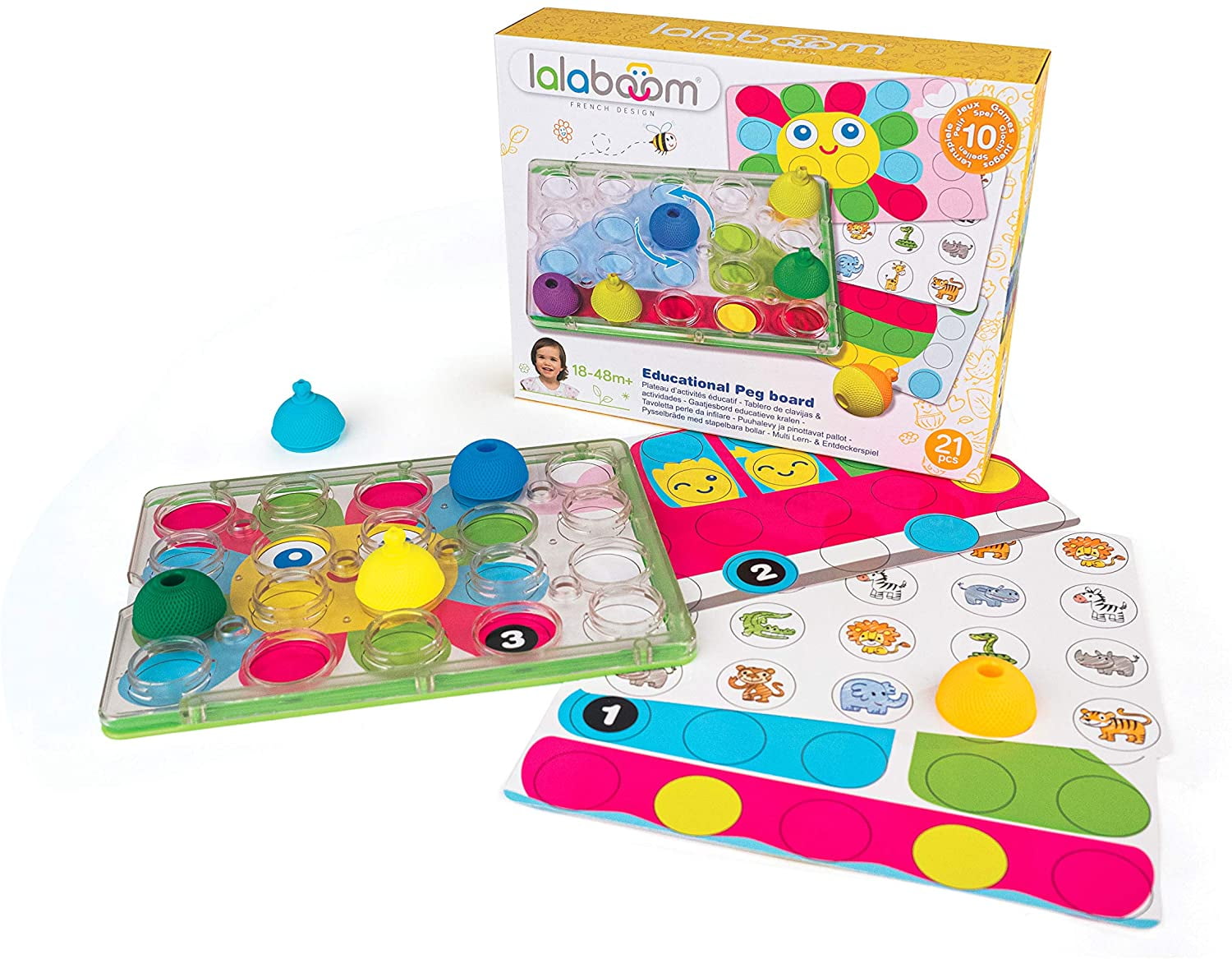 Skoolzy Peg Board Toddler Learning Toys -Fine Motor Skills