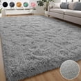 thumbnail image 1 of Lalado 5ft x 8ft Area Rug, Soft Fluffy Indoor Shag Area Rugs for Living Room Bedroom Decor Carpet, Light Gray, 1 of 11