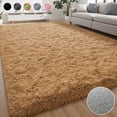 thumbnail image 1 of Lalado 9ft x 12ft Area Rug, Soft Fluffy Indoor Shag Area Rugs for Living Room Bedroom Decor Carpet, Camel/Brown, 1 of 11