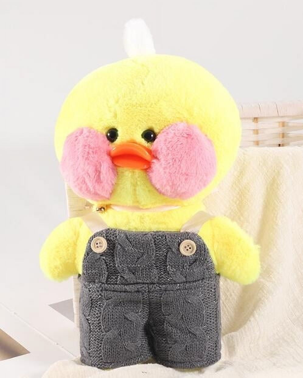 Duck plush with pink cheeks hotsell
