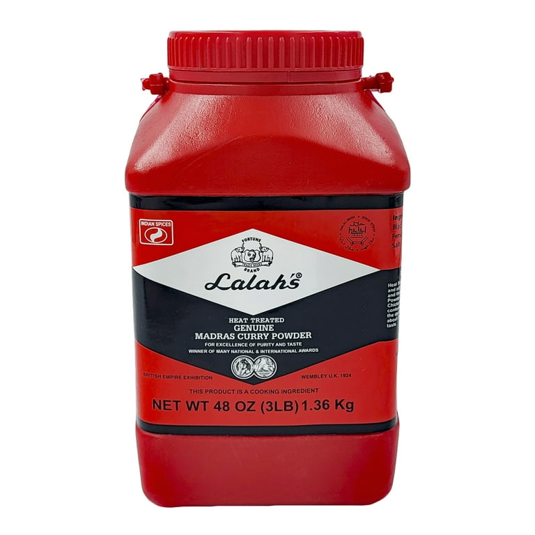 Lalah's Genuine Indian Madras Curry Powder Spice, 48