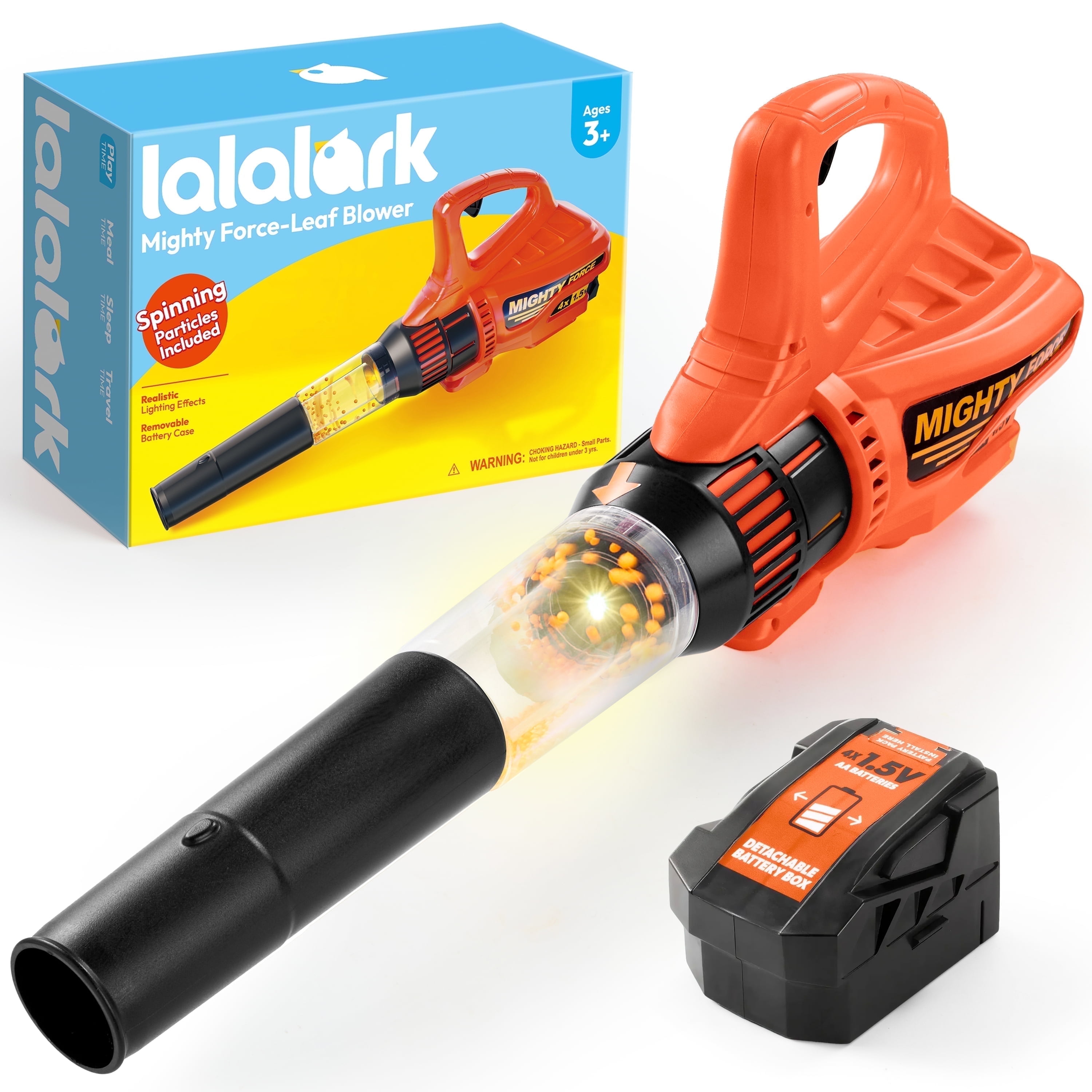 Lalalark Toddler Leaf Blower Electronic Modern Pretend and Play Toy with Sounds, Lights and Wind, Gift for Kids Age 3-5