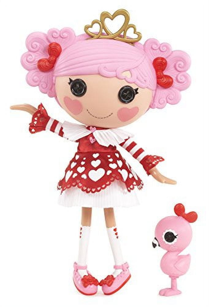 Lalaloopsy Queenie Red Heart Doll Pet FLAMINGO Button Eyes Replacement  Figure
