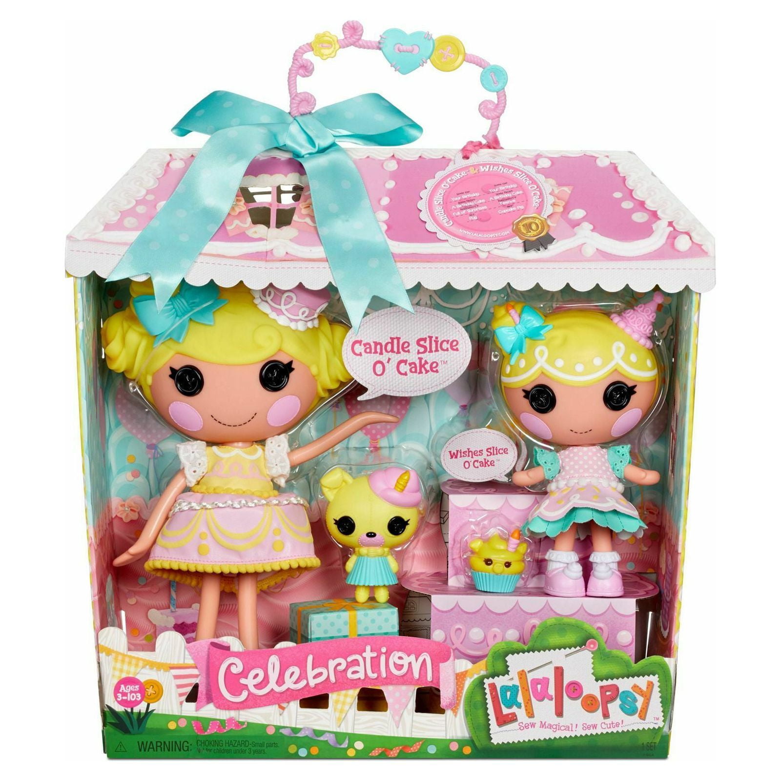 Lalaloopsy Birthday Present Candle Slice O Cake Wishes Slice O Cake 2pk