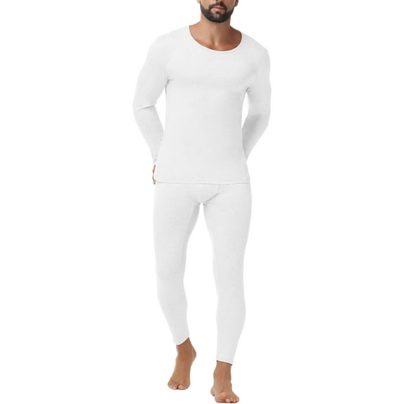 Lalamelon Men's Thermal Underwear Sets Top & Long Johns Breathable Quick Drying Thermo Base Layer