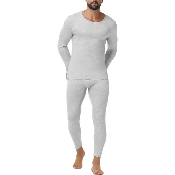 Lalamelon Men's Thermal Underwear Sets Top & Long Johns Breathable Quick Drying Thermo Base Layer