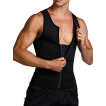 Lalamelon Mens Sauna Workout Vest Tummy Control Neoprene Waist Trainer Body Shaper Compression Girdle