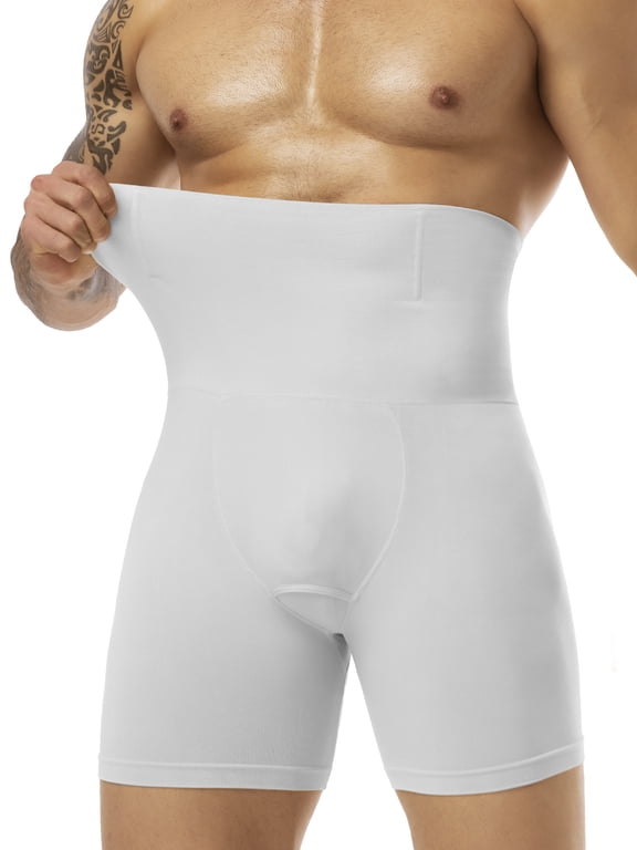 Mens Shapewear Tummy Control Underwear Compression Shorts Slimming Body Shaper Leg Boxer Briefs