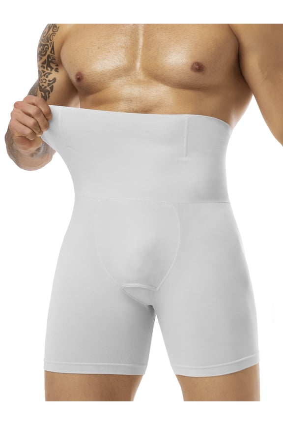Mens Shapewear Tummy Control Underwear Compression Shorts Slimming Body Shaper Leg Boxer Briefs