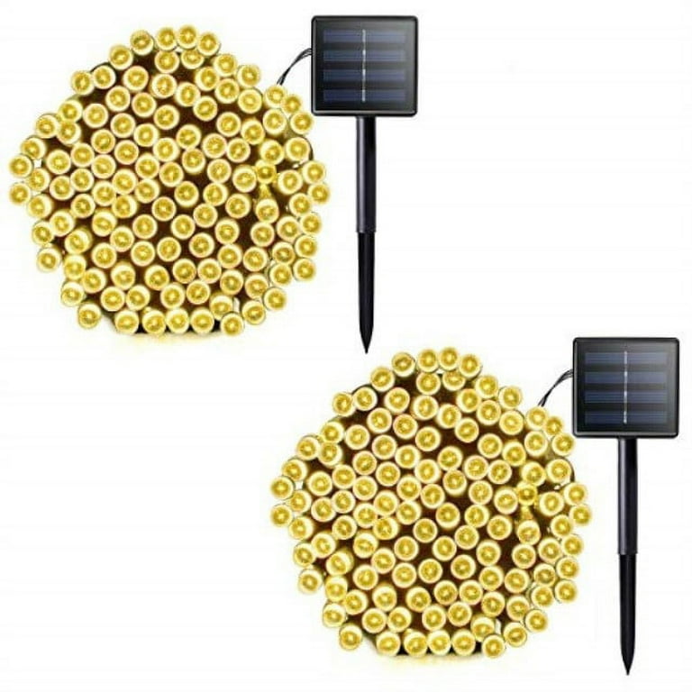 Lalapao 2 Pack Solar String Lights 72ft 22m 200 LED 8 Modes Solar Powered Outdoor Lighting Waterproof Christmas Fairy Lights for Xmas Tree Garden Homes Ambiance Wedding Lawn Party Decor (Warm White) Lalapao 2 Pack Solar String Lights 72ft 22m 200 LED 8 Modes Solar Powered Outdoor Lighting Waterproof Christmas Fairy Lights for Xmas Tree Garden Homes Ambiance Wedding Lawn Party Decor (Warm White)