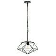 thumbnail image 1 of Lalia Home 1 Light 16" Modern Metal Wire Paragon Hanging Ceiling Pendant Fixture, Black, 1 of 8
