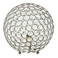 thumbnail image 1 of Lalia Home 10" Elipse Medium Contemporary Metal Crystal Round Sphere Glamorous Orb Table Lamp for Living Room, Bedroom, Entryway, Office, Foyer, Home Décor, Antique Brass, 1 of 6