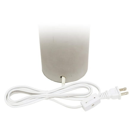 Lalia Home - Antique Brass Concrete Table Lamp with Linen Shade