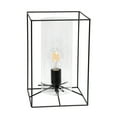 thumbnail image 1 of Lalia Home Decorative Black Framed Table Lamp -Clear Cylinder Glass Shade, Large, 1 of 2