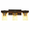 thumbnail image 1 of Lalia Home Farmhouse Rustic Wood Look 3 Light Bath Vanity, 1 of 9