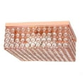 thumbnail image 1 of Lalia Home Glam 2 Light 12 Inch Square Flush Mount Rose Gold, 1 of 9