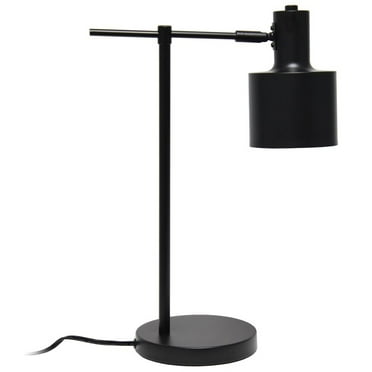 Lalia Home Iron Mid Century Table Lamp in Black