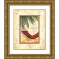 thumbnail image 1 of Laliberte, Andrea 15x18 Gold Ornate Wood Framed with Double Matting Museum Art Print Titled - Parasol Club III, 1 of 4