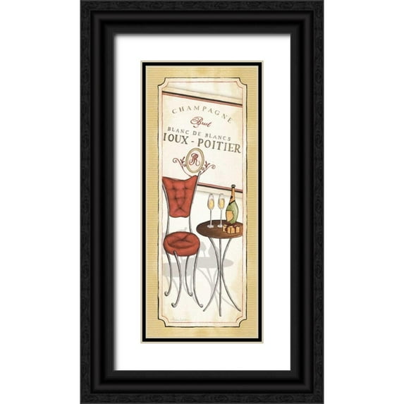 Laliberte, Andrea 15x32 Black Ornate Wood Framed with Double Matting Museum Art Print Titled - Champagne