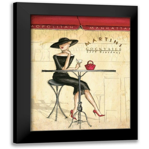 Laliberte, Andrea 20x24 Black Modern Framed Museum Art Print Titled - Femme Elegante III