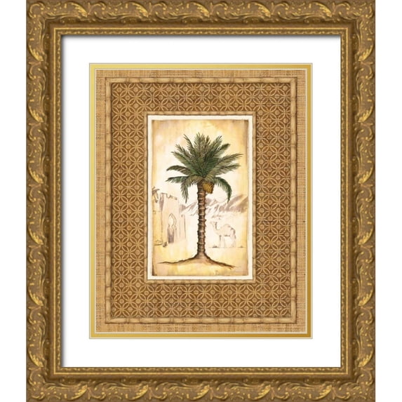 Laliberte, Andrea 20x24 Gold Ornate Wood Framed with Double Matting Museum Art Print Titled - South Palm I