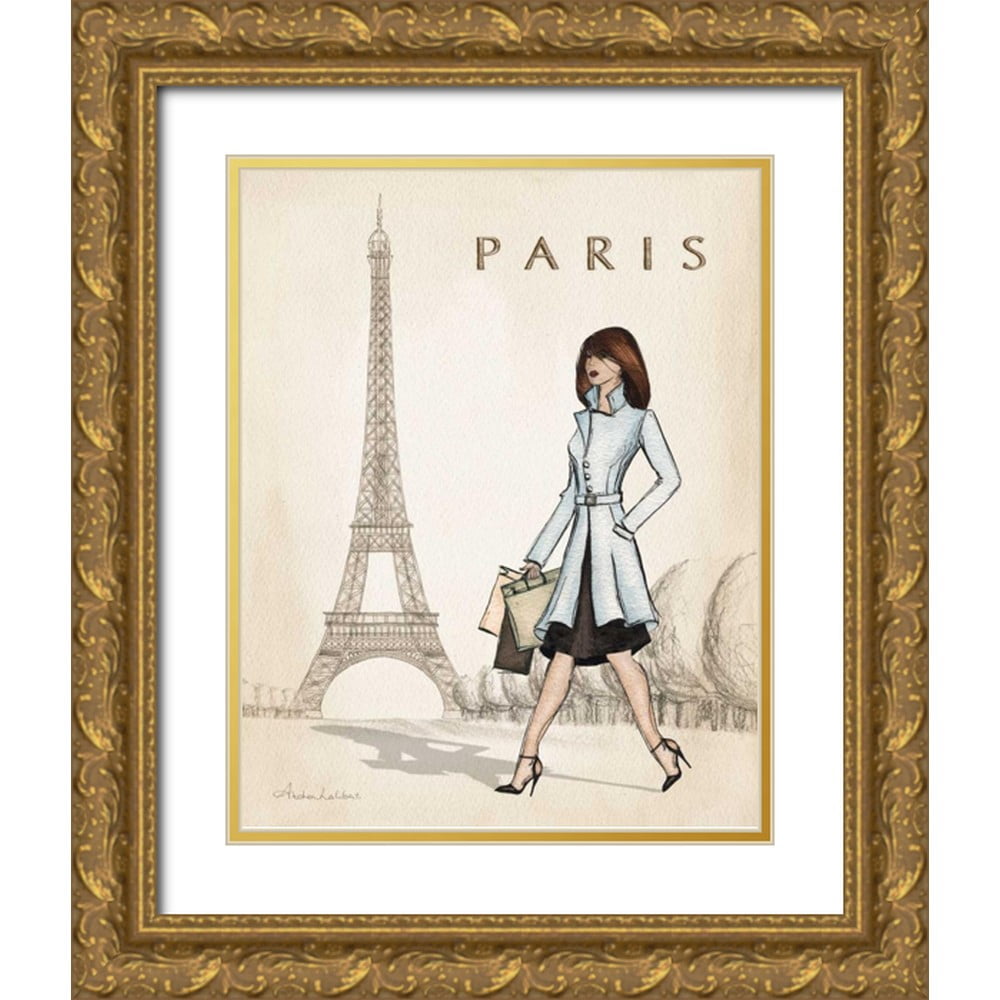 Laliberte, Andrea 15x18 Black Ornate Wood Framed with Double