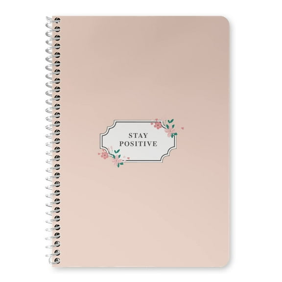 Lalion Design Cute, Floral, Durable, Hardcover, Dotted Spiral Notebook, 6.7" x 9.45" Journal, 200 Pages/100 Sheets, Bullet, 90gsm Premium Thick Paper, Perfect for Office, School, Home | Frame