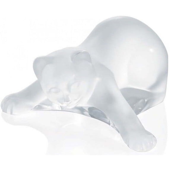 Lalique Clear Crystal Figurine Sculpture KITTEN PLAYING #1217400