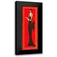 thumbnail image 1 of Laly 11x24 Black Modern Framed Museum Art Print Titled - eclat, 1 of 5