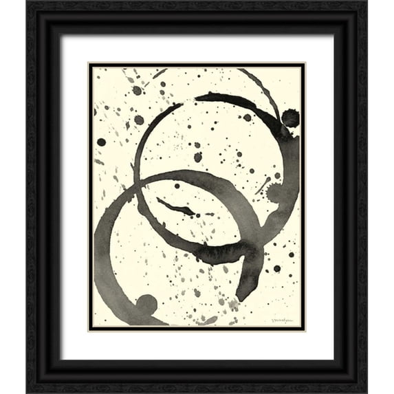 Lam, Vanna 12x14 Black Ornate Wood Framed with Double Matting Museum Art Print Titled - Astro Burst III