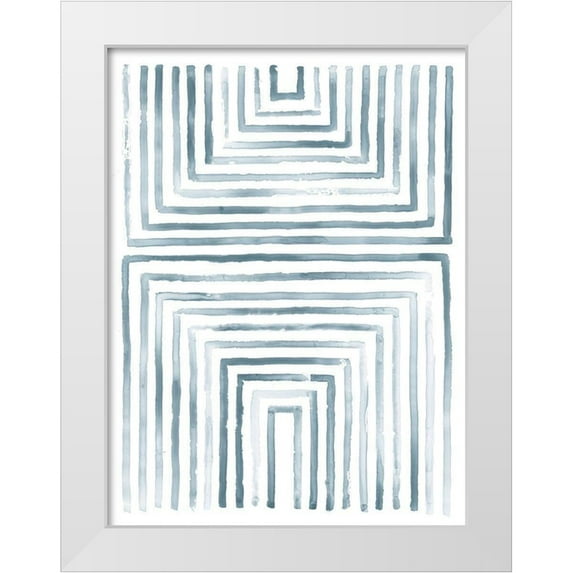 Lam, Vanna 12x14 White Modern Wood Framed Museum Art Print Titled - Divisions IV