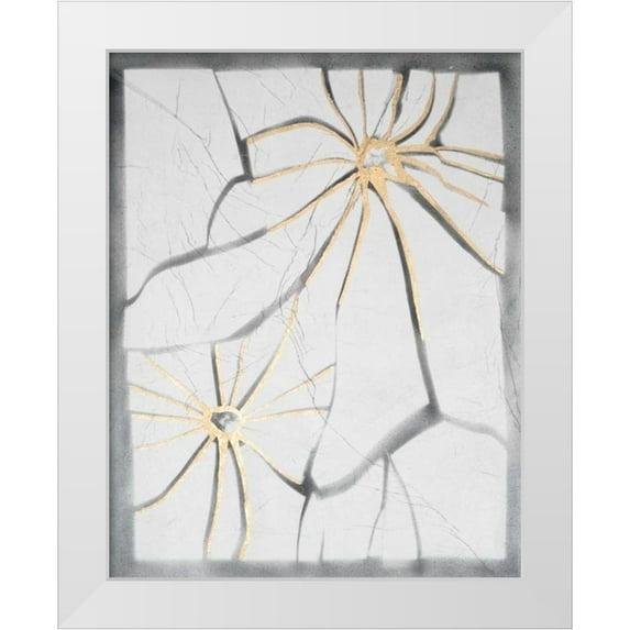 Lam, Vanna 12x14 White Modern Wood Framed Museum Art Print Titled - Glass Florets I