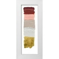 thumbnail image 1 of Lam, Vanna 13x32 White Modern Wood Framed Museum Art Print Titled - Golden Masonry III, 1 of 4