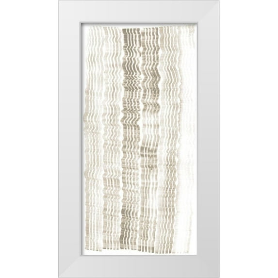 Lam, Vanna 14x24 White Modern Wood Framed Museum Art Print Titled - Accordian Shift II