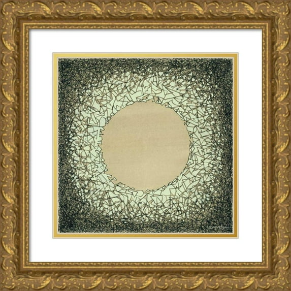 Lam, Vanna 15x15 Gold Ornate Wood Framed with Double Matting Museum Art Print Titled - Lunar Eclipse I