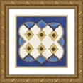 thumbnail image 1 of Lam, Vanna 15x15 Gold Ornate Wood Framed with Double Matting Museum Art Print Titled - Royal Lapis II, 1 of 4
