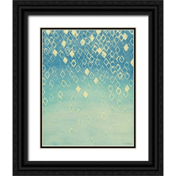 Lam, Vanna 15x18 Black Ornate Wood Framed with Double Matting Museum Art Print Titled - Faded Axioms III