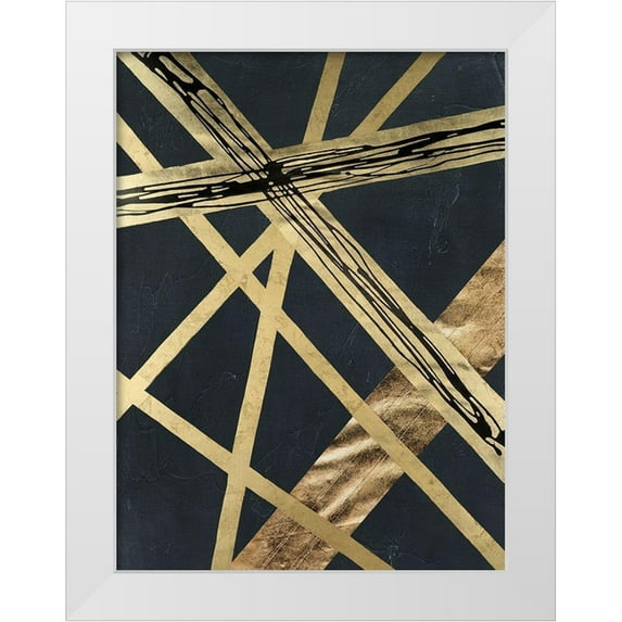 Lam, Vanna 15x18 White Modern Wood Framed Museum Art Print Titled - Scaffolds I in Gold
