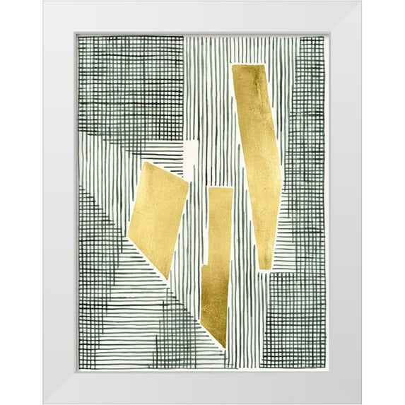 Lam, Vanna 15x18 White Modern Wood Framed Museum Art Print Titled - Shadow Screen I