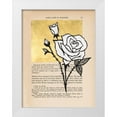 thumbnail image 1 of Lam, Vanna 19x24 White Modern Wood Framed Museum Art Print Titled - Floral Diary III, 1 of 4